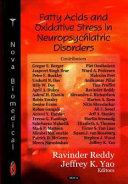 Fatty acids and oxidative stress in neuropsychiatric disorders /