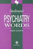 Stedman's psychiatry words.