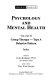 Psychology and mental health /