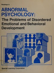 Abnormal psychology : the problems of disordered emotional and behavioral development /