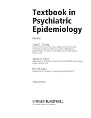 Textbook of psychiatric epidemiology /