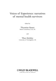 Voices of experience : narratives of mental health survivors /