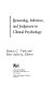Reasoning, inference, and judgement in clinical psychology /