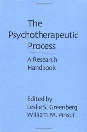 The Psychotherapeutic process : a research handbook /