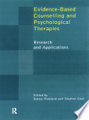 Evidence-based counselling and psychological therapies : research and applications /