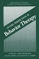 Future perspectives in behavior therapy /