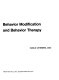 Handbook of behavior modification and behavior therapy /