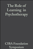 The role of learning in psychotherapy /