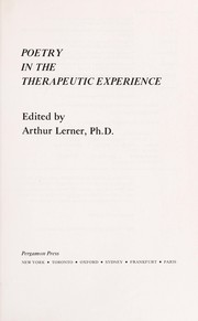 Poetry in the therapeutic experience /