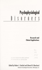 Psychophysiological disorders : research and clinical applications /