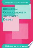 Behavioral complications in Alzheimer's disease /