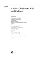 Clinical obesity in adults and children /
