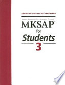 MKSAP for students 3 : medical knowledge self-assessment program /