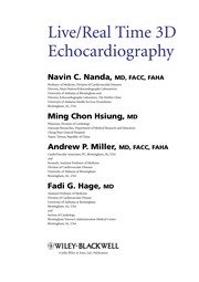 Live/real time 3D echocardiography /