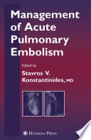 Management of acute pulmonary embolism /