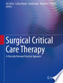 Surgical Critical Care Therapy  : A Clinically Oriented Practical Approach /