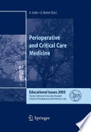 Perioperative and critical care medicine : educational issues 2005 /