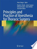Principles and practice of anesthesia for thoracic surgery /