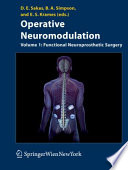 Operative neuromodulation, v.1 Functional neuroprosthetic surgery : an introduction /