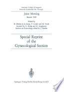 Joint meeting, Münich 1968 : special reprint of the gynecological section /