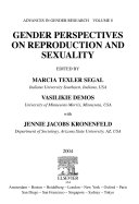Gender perspectives on reproduction and sexuality /