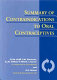 Summary of contraindications to oral contraceptives /