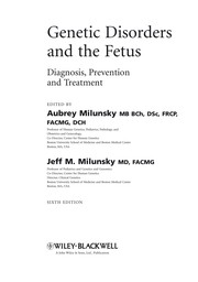 Genetic disorders and the fetus /