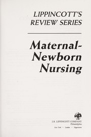 Maternal-newborn nursing.