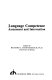 Language competence : assessment and intervention /