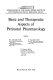 Basic and therapeutic aspects of perinatal pharmacology /