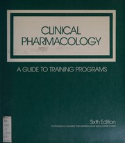 Clinical pharmacology : a guide to training programs.