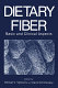 Dietary fiber : basic and clinical aspects /