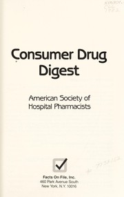 Consumer drug digest /