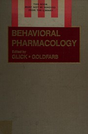 Behavioral pharmacology /