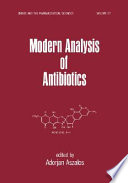 Modern analysis of antibiotics /