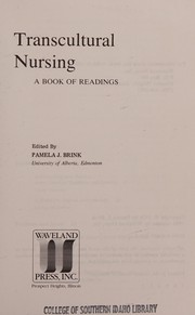 Transcultural nursing : a book of readings /