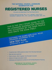 The National Council licensure examination for registered nurses /