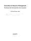Innovation in resource management : proceedings of the Ninth Agriculture Sector Symposium /
