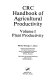 Handbook of agricultural productivity /