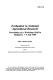 Evaluation in national agricultural research : proceedings of a workshop held in Singapore, 7-9 July 1986 /