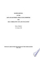 Eighth Meeting of the East and Southern African Sub-committee for Soil Correlation and Land Evaluation : Harare, Zimbabwe, 9-13 October 1989.