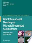 First International Meeting on Microbial Phosphate Solubilization /