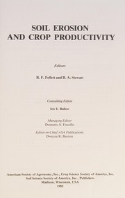 Soil erosion and crop productivity /