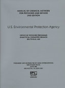 Manual of chemical methods for pesticides and devices /