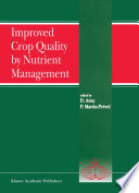 Improved crop quality of nutrient management /