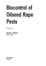 Biocontrol of oilseed rape pests /