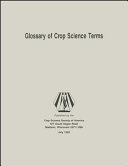 Glossary of crop science terms /