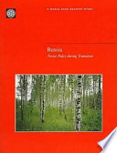 Russia : forest policy during transition.