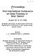 Proceedings, First International Conference on Deep Freezing of Boar Semen, August 25 to 27, 1985 : Swedish University of Agricultural Sciences, Department of Obstetrics and Gynaecology, Uppsala, Sweden /