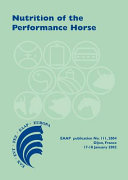 Nutrition of the performance horse : which system in Europe for evaluating the nutritional requirements? /